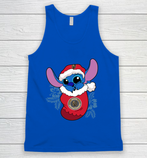 Vegas Golden Knights Christmas Stitch In The Sock Funny Disney NHL Tank Top 5