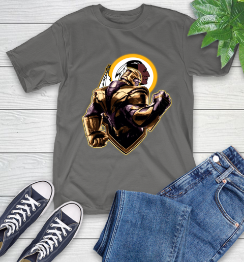 NFL Thanos Avengers Endgame Football Sports Washington Redskins T-Shirt 9
