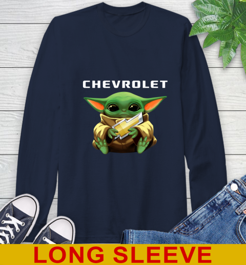 Star Wars Baby Yoda Hugs Chevrolet Car Shirt 57