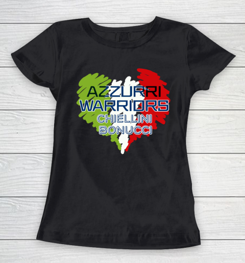 Italy Champions Euro 2020 AZZURRI Warriors Chiellini Women's T-Shirt