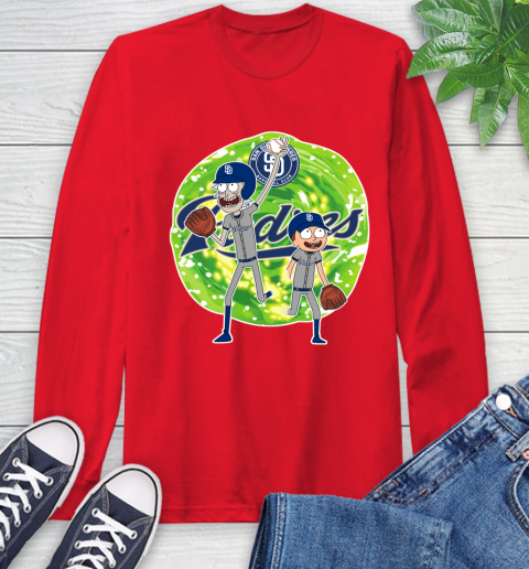MLB San Diego Padres Rick And Morty Baseball Sports Long Sleeve T-Shirt 10