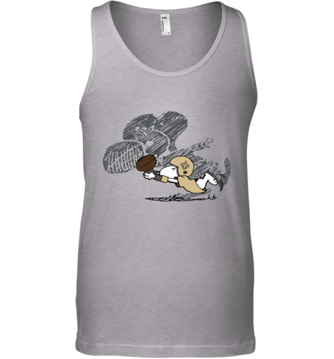 New Orleans Saints Snoopy Plays The Football Game Tank Top