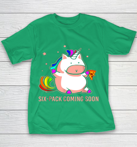 Unicorn Six Pack Funny Cute Shirt Coming Soon Fat Unicorn Youth T-Shirt 3
