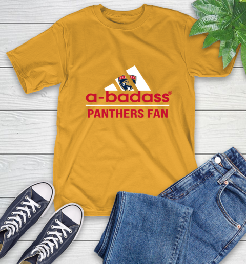NHL A Badass Florida Panthers Fan Adidas Hockey Sports T-Shirt 2