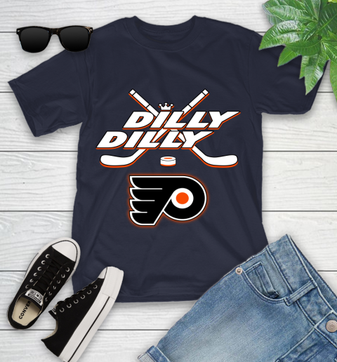 NHL Philadelphia Flyers Dilly Dilly Hockey Sports Youth T-Shirt 3