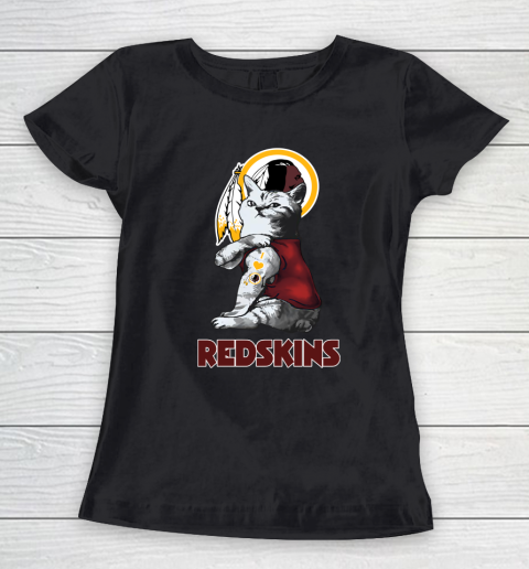 NFL Football My Cat Loves Washington Redskins Women's T-Shirt