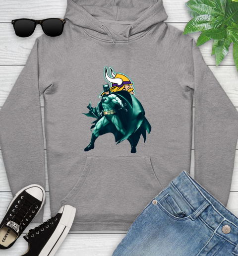 NFL Batman Football Sports Minnesota Vikings Youth Hoodie 6