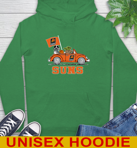 NBA Basketball Phoenix Suns Darth Vader Baby Yoda Driving Star Wars Shirt Hoodie 8