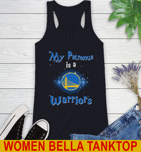 NBA Basketball Harry Potter My Patronus Is A Golden State Warriors Racerback Tank 8