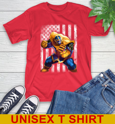 NHL Hockey Vegas Golden Knights Thanos Marvel American Flag Shirt T-Shirt 12