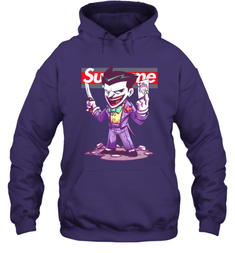 purple supreme hoodie