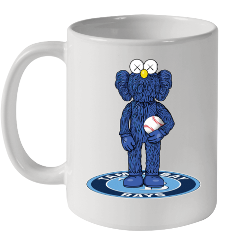 MLB Baseball Tampa Bay Rays Kaws Bff Blue Figure Shirt Ceramic Mug 11oz