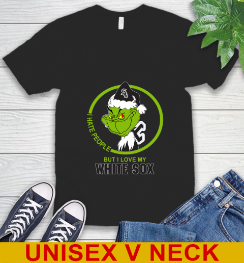 Chicago White Sox MLB Grinch I Hate People But I Love My Favorite Baseball Team 50