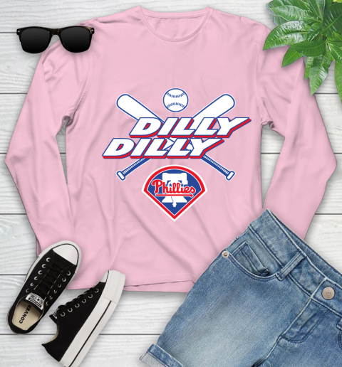 MLB Philadelphia Phillies Dilly Dilly Baseball Sports Youth Long Sleeve 10