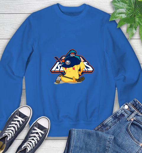 NHL Pikachu Hockey Sports New York Islanders Sweatshirt 8