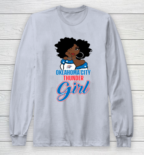 Oklahoma City Thunder Girl NBA Long Sleeve T-Shirt 6