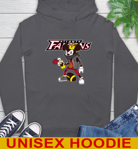 Atlanta Falcons NFL Football Mickey Peace Sign Sports Hoodie 7