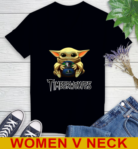NBA Basketball Minnesota Timberwolves Star Wars Baby Yoda Shirt 78