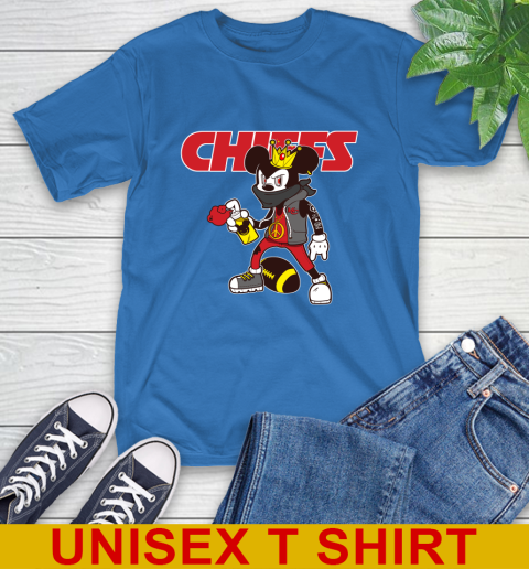 Kansas City Chiefs NFL Football Mickey Peace Sign Sports T-Shirt 9
