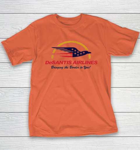 DeSantis Airlines Funny Political Meme Ron DeSantis Youth T-Shirt 2