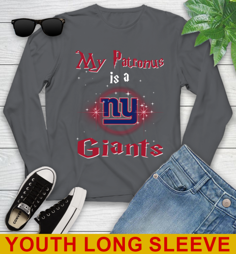 NFL Football Harry Potter My Patronus Is A New York Giants Youth Long Sleeve 9