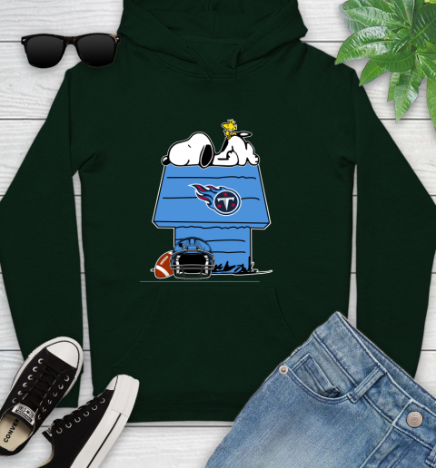 Tennessee Titans NFL Football Snoopy Woodstock The Peanuts Movie Youth Hoodie 13