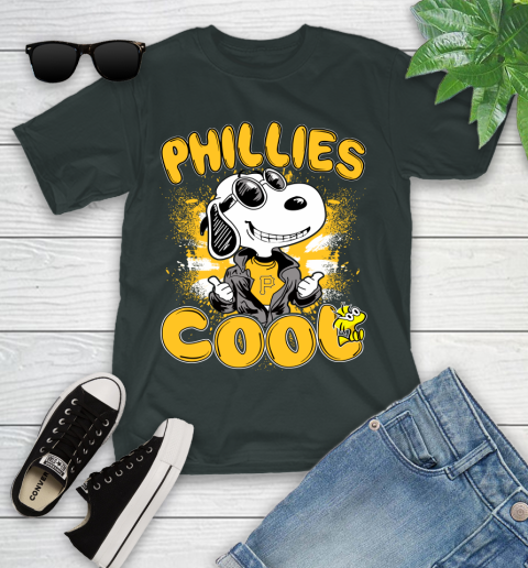 MLB Baseball Pittsburgh Pirates Cool Snoopy Shirt Youth T-Shirt 5