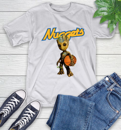 Denver Nuggets NBA Basketball Groot Marvel Guardians Of The Galaxy T-Shirt 12