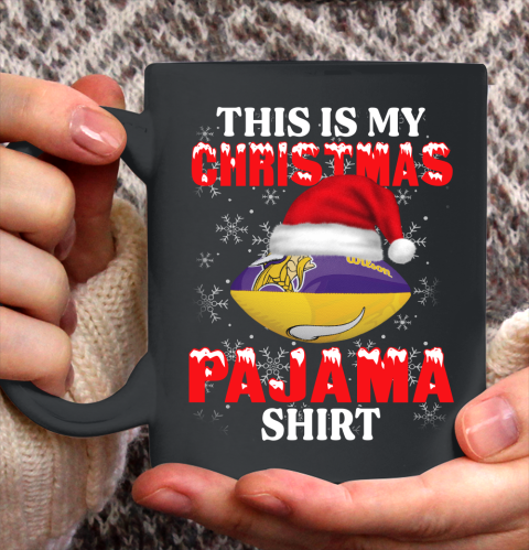 Minnesota Vikings This Is My Christmas Pajama Shirt NFL Ceramic Mug 11oz
