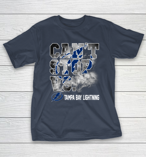 NHL Tampa Bay Lightning Hockey Can't Stop Vs T-Shirt 3