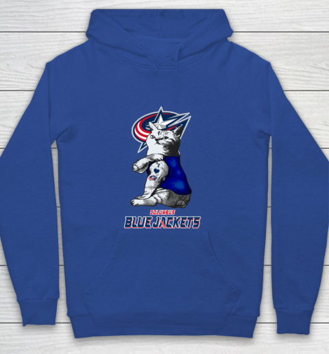 NHL My Cat Loves Columbus Blue Jackets Hockey Youth Hoodie 6