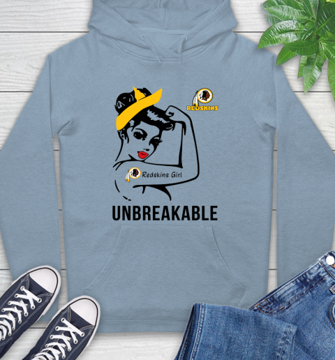 NFL Washington Redskins Girl Unbreakable Football Sports Hoodie 6