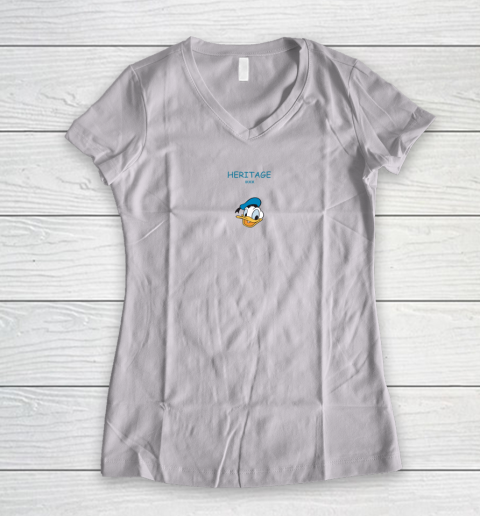 Heritage Donald Duck Shirt (print on front and back) Women's V-Neck T-Shirt