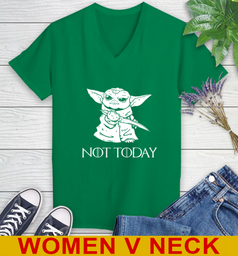 Not Today Game Of Thrones Star Wars Baby Yoda Shirt 77