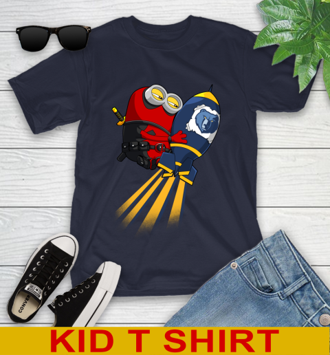 NBA Basketball Memphis Grizzlies Deadpool Minion Marvel Shirt Youth T-Shirt 2