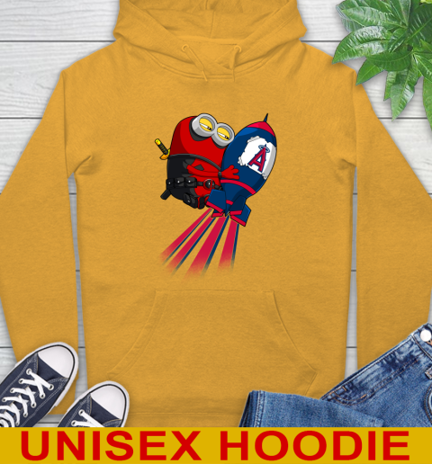 MLB Baseball Los Angeles Angels Deadpool Minion Marvel Shirt Hoodie 2