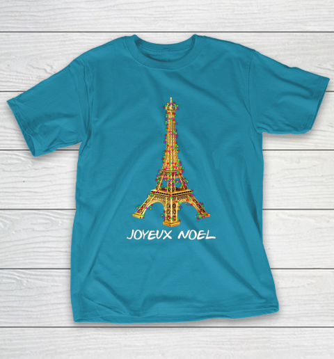 Joyeux Noel French Merry Christmas Eiffel Tower T-Shirt 7