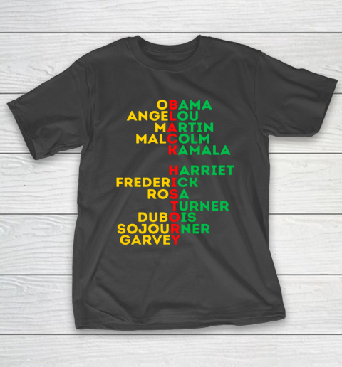 Black History Month Dream Like Leaders African American Love T-Shirt