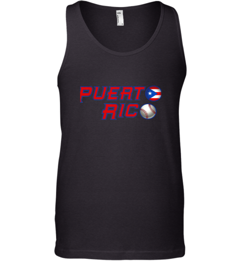 Puerto Rico Baseball Flag Shirts Boricua Pride Tank Top