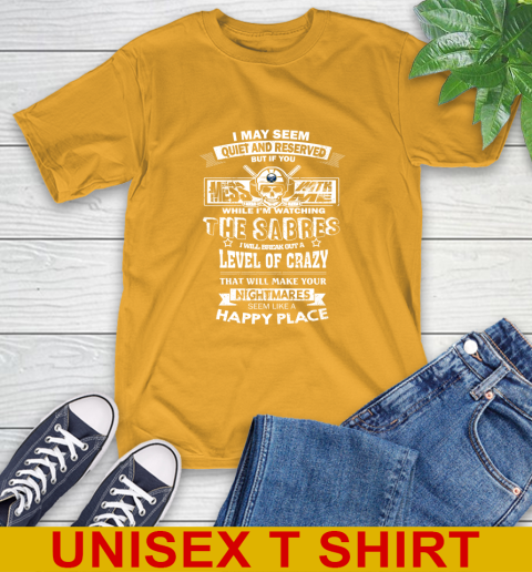 Buffalo Sabres NHL Hockey If You Mess With Me While I'm Watching My Team T-Shirt 2