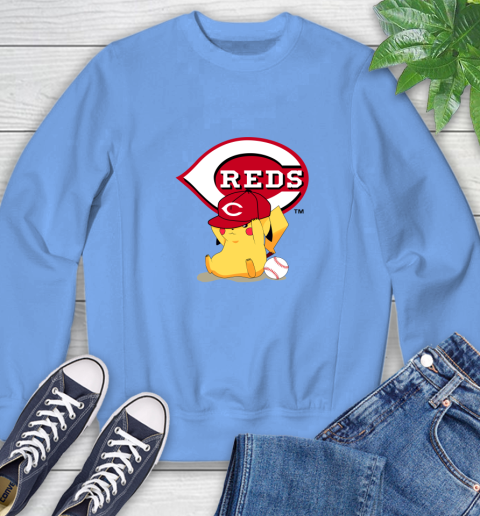 MLB Pikachu Baseball Sports Cincinnati Reds Sweatshirt 11