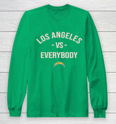 Los Angeles Chargers Vs Everybody Long Sleeve T-Shirt 4