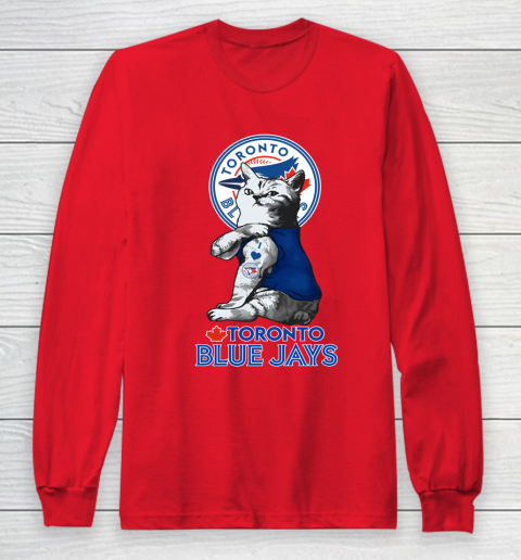 MLB Baseball My Cat Loves Toronto Blue Jays Long Sleeve T-Shirt 7