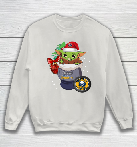 Buffalo Sabres Christmas Baby Yoda Star Wars Funny Happy NHL Sweatshirt 10