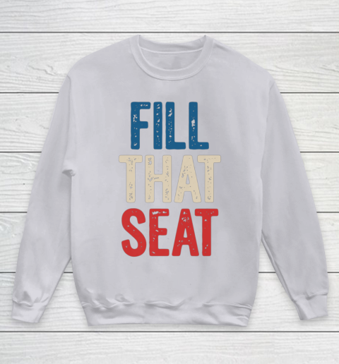 Fill That Seat Vintage North Carolina NC Fill The Seat Retro Youth Sweatshirt 3