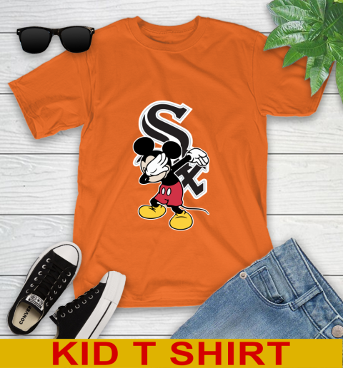 Chicago White Sox MLB Baseball Dabbing Mickey Disney Sports Youth T-Shirt 7
