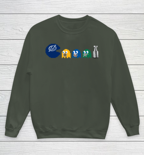 Tampa Bay Lightning x Pacman Create History For Stanley Cup Youth Sweatshirt 10