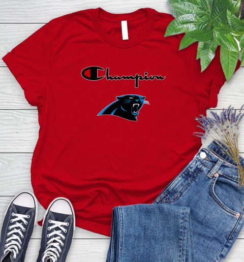 NFL Football Carolina Panthers Champion Shirt Women's T-Shirt 9
