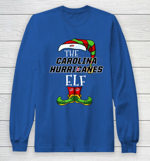 Carolina Hurricanes Christmas ELF Funny NHL Long Sleeve T-Shirt 6