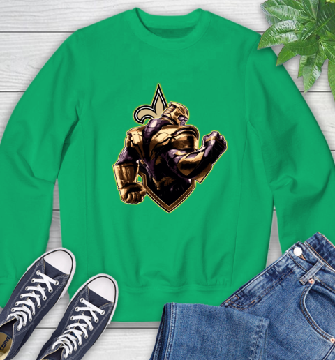 NFL Thanos Avengers Endgame Football Sports New Orleans Saints Sweatshirt 6